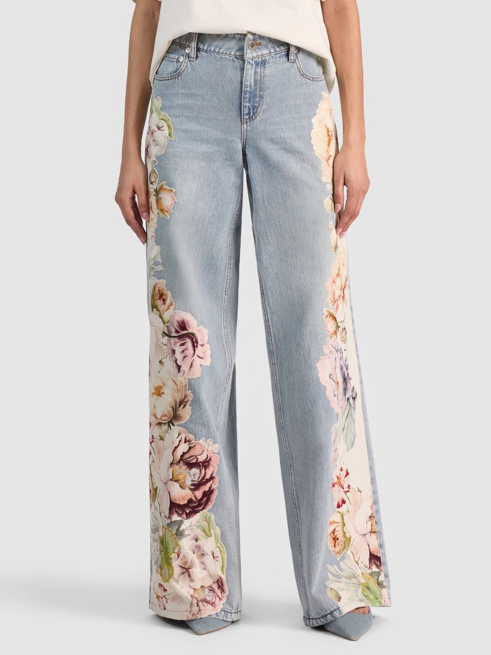 Alice & Olivia AMAZING JEAN -SIERRA VINTAGE/MULTI